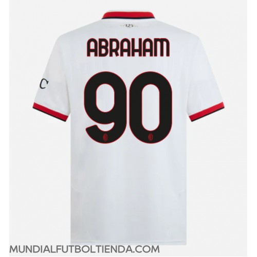 Camiseta AC Milan Tammy Abraham #90 Segunda Equipación Replica 2024-25 mangas cortas